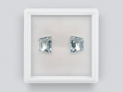 African aquamarines, trapezoid cut, 2.07 carats photo