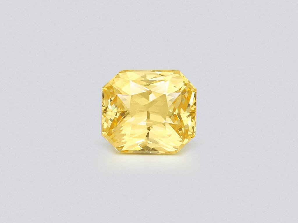Untreated radiant cut yellow sapphire 3.13 carats, Sri Lanka Image №1