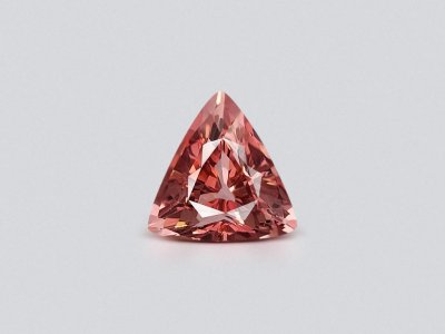 Pink orange tourmaline in trillion cut 5.80 carats, Africa photo