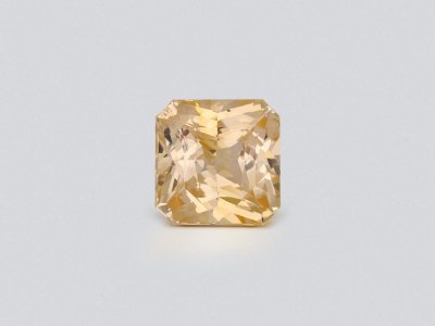 Unheated Pastel Yellow sapphire in cut radiant 5.08 carats, Sri Lanka photo