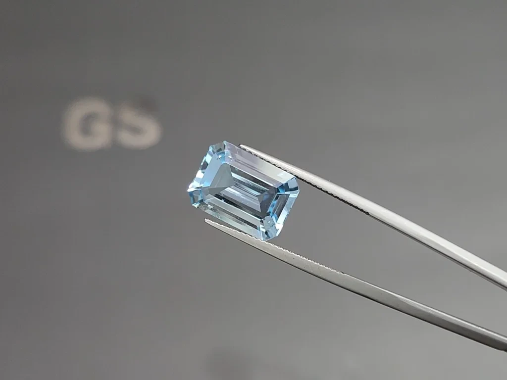 Aquamarine octagon cut 6.88 carats, Madagascar Image №3