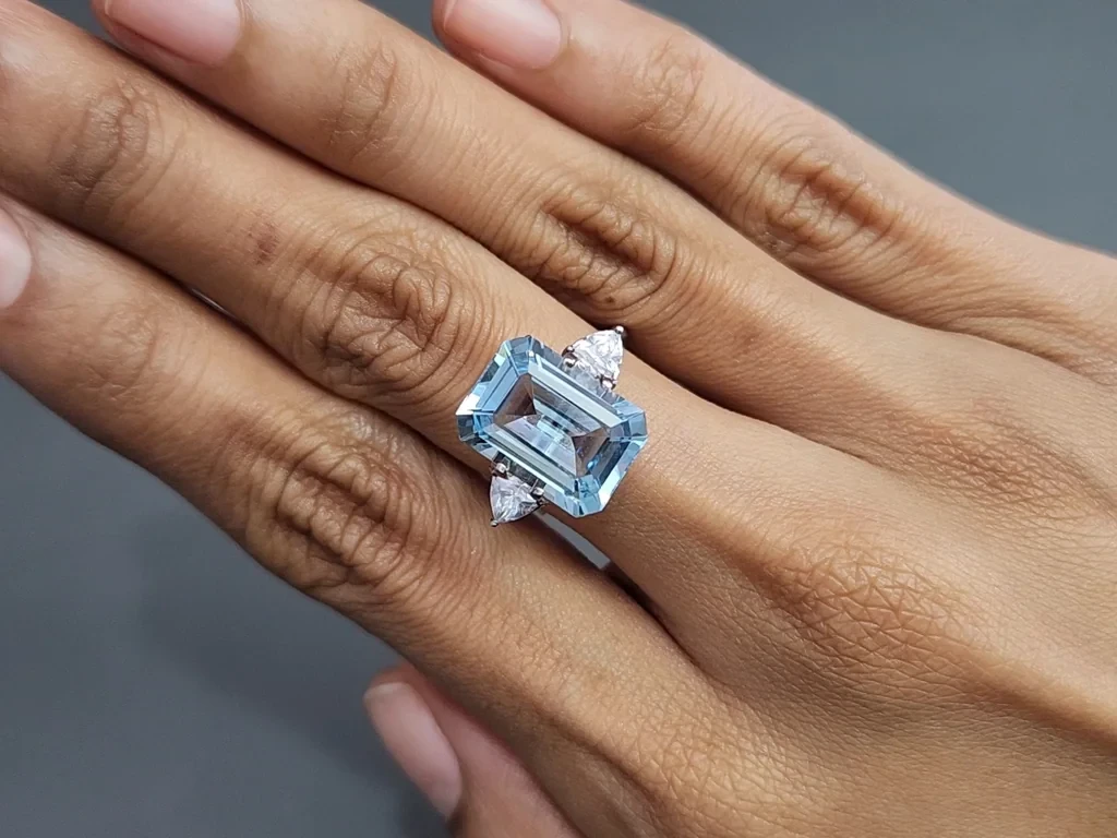 Aquamarine octagon cut 6.88 carats, Madagascar Image №5