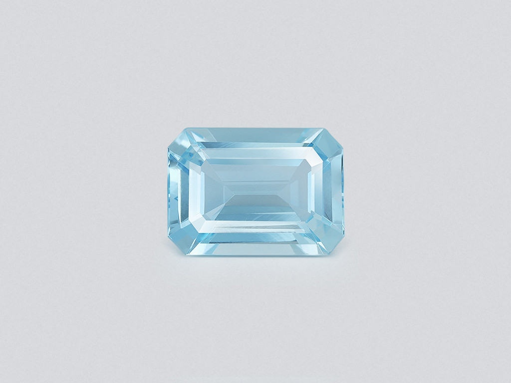 Aquamarine octagon cut 6.88 carats, Madagascar Image №1