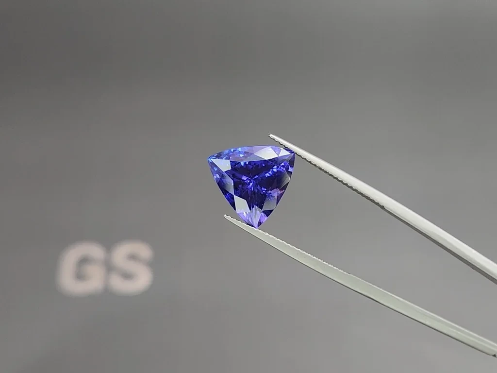 Tanzanite trillion cut 7.87 carats, Tanzania Image №3