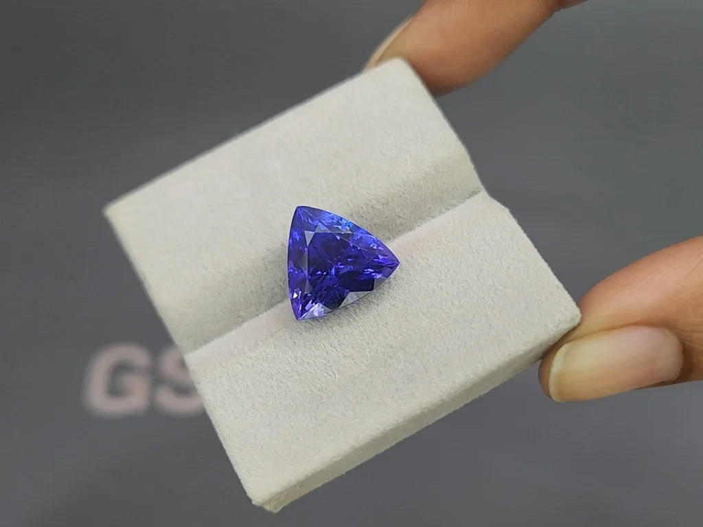 Tanzanite trillion cut 7.87 carats, Tanzania Image №4