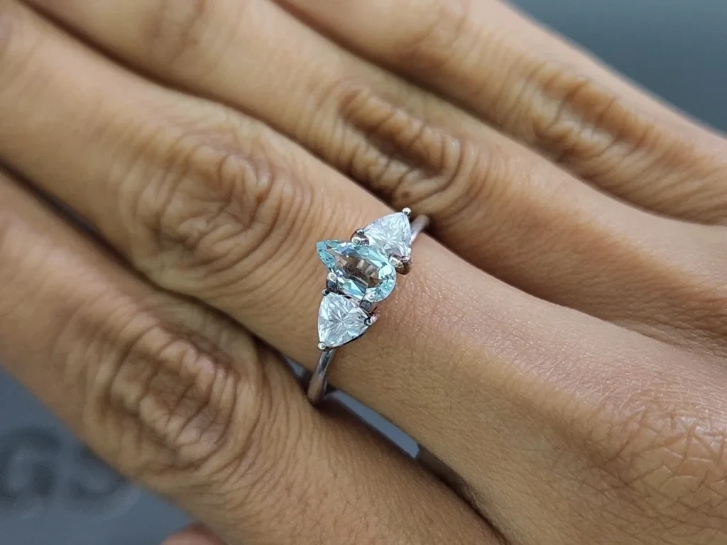 Aquamarine pear cut  0.47 carats, Madagascar Image №5