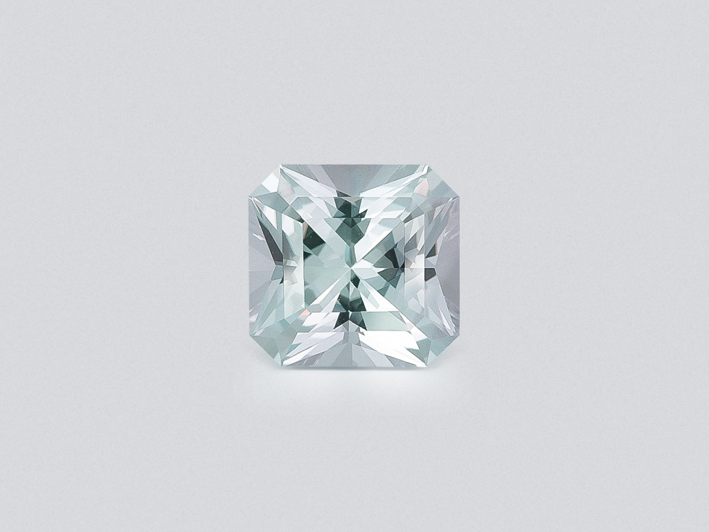 Kunzite light green radiant cut 5.88 carats, Pakistan Image №1