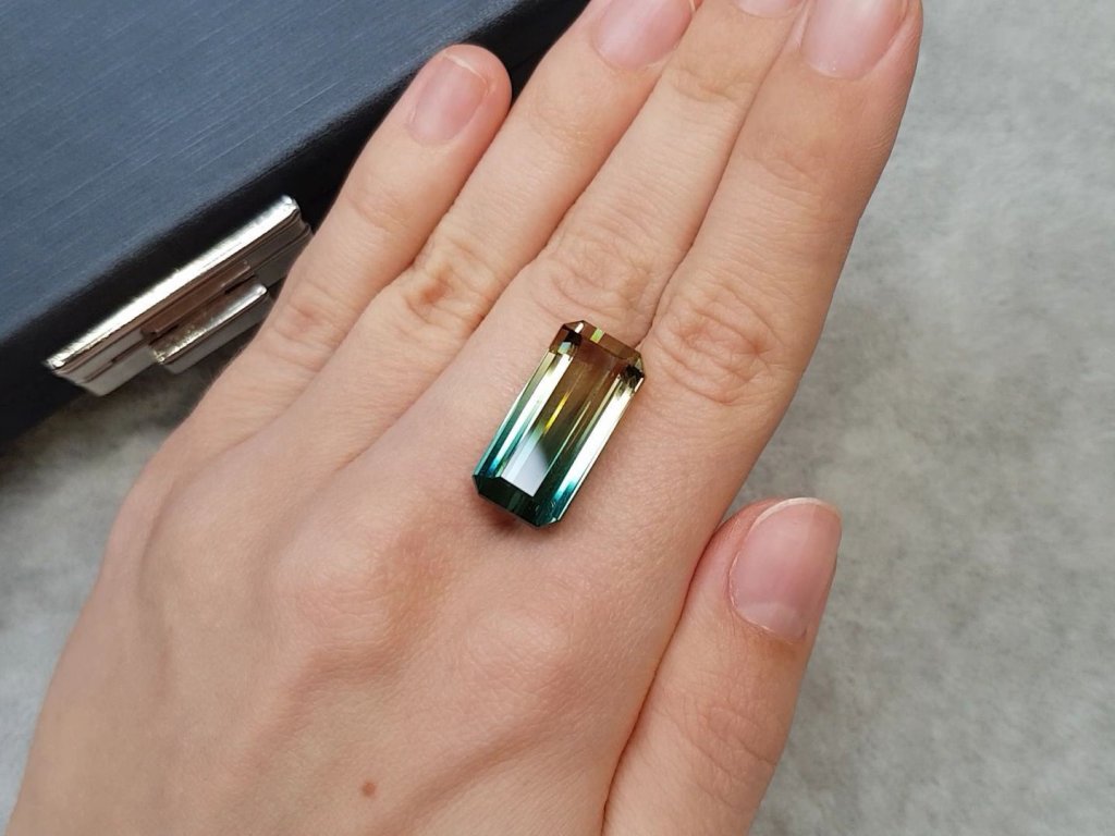 Fine polychrome tourmaline 19.10 ct Image №3