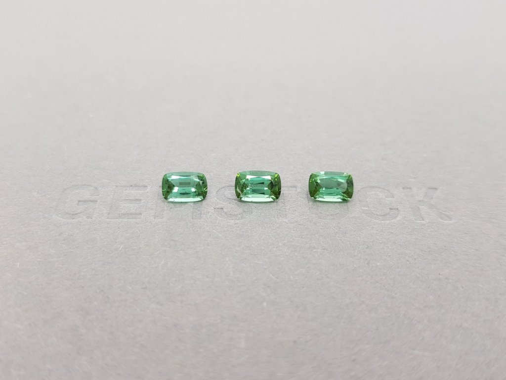 Set of tourmalines, cushion cut 1.46 ct, Afghanistan Image №1