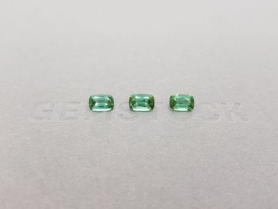 Set of tourmalines, cushion cut 1.46 ct, Afghanistan photo
