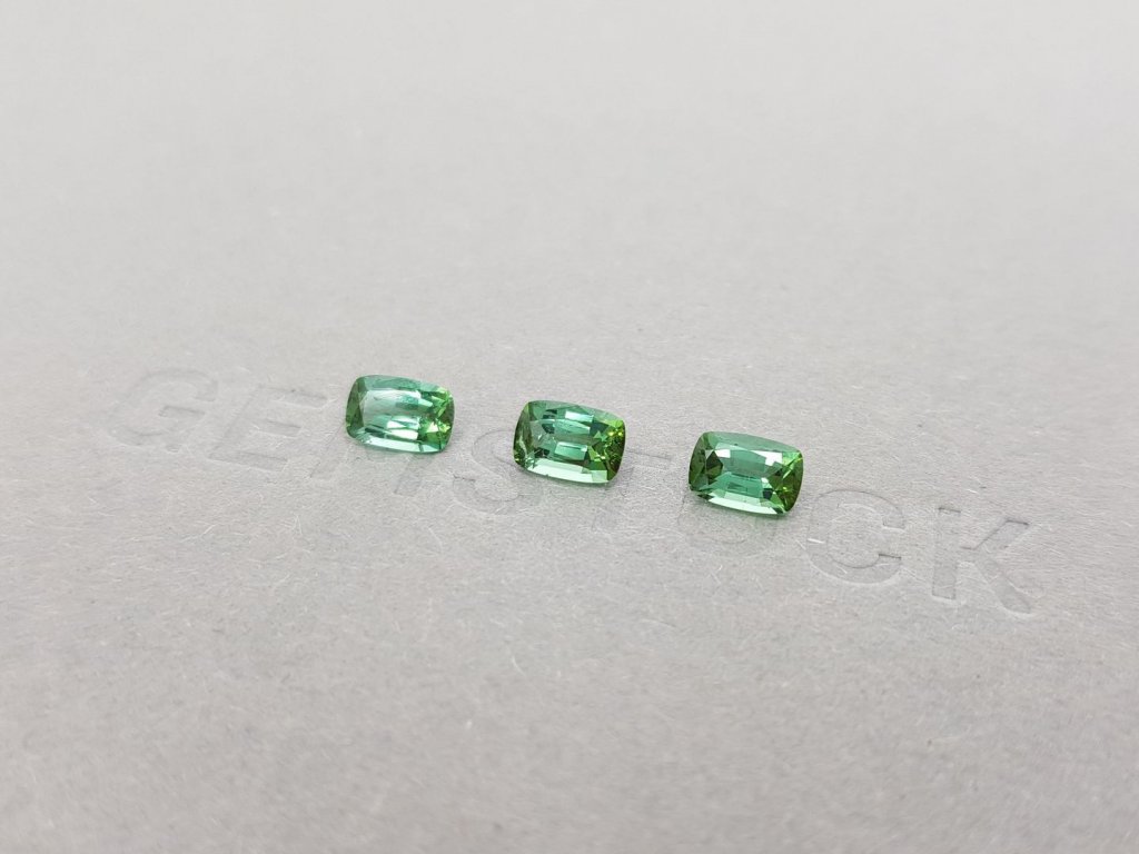 Set of tourmalines, cushion cut 1.46 ct, Afghanistan Image №2