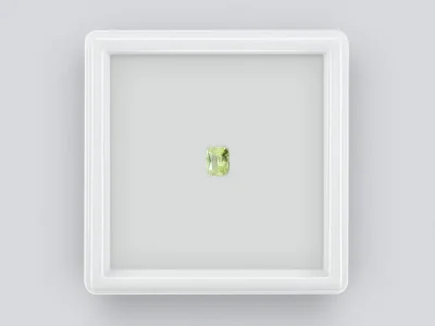 Cushion cut tsavorite 0.47 ct, Africa photo