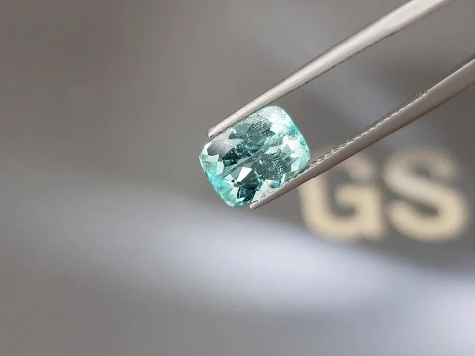 Mozambican Paraiba tourmaline in cushion cut 2.55 carats Image №3