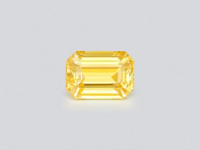 Golden sapphire in octagon cut 3.01 carats, Sri Lanka  photo