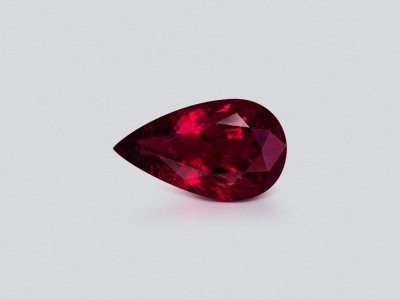 Rubellite tourmaline in pear cut 2.23 carats, Africa photo