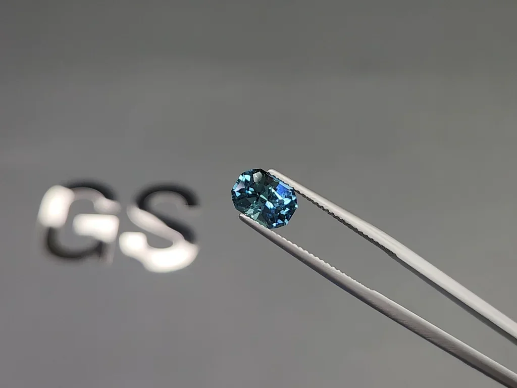 Blue tourmaline radiant cut 2.20 carats, Namibia Image №3