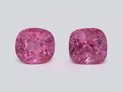 Pair of pink spinels cushion cut 3.81 carats, Vietnam photo