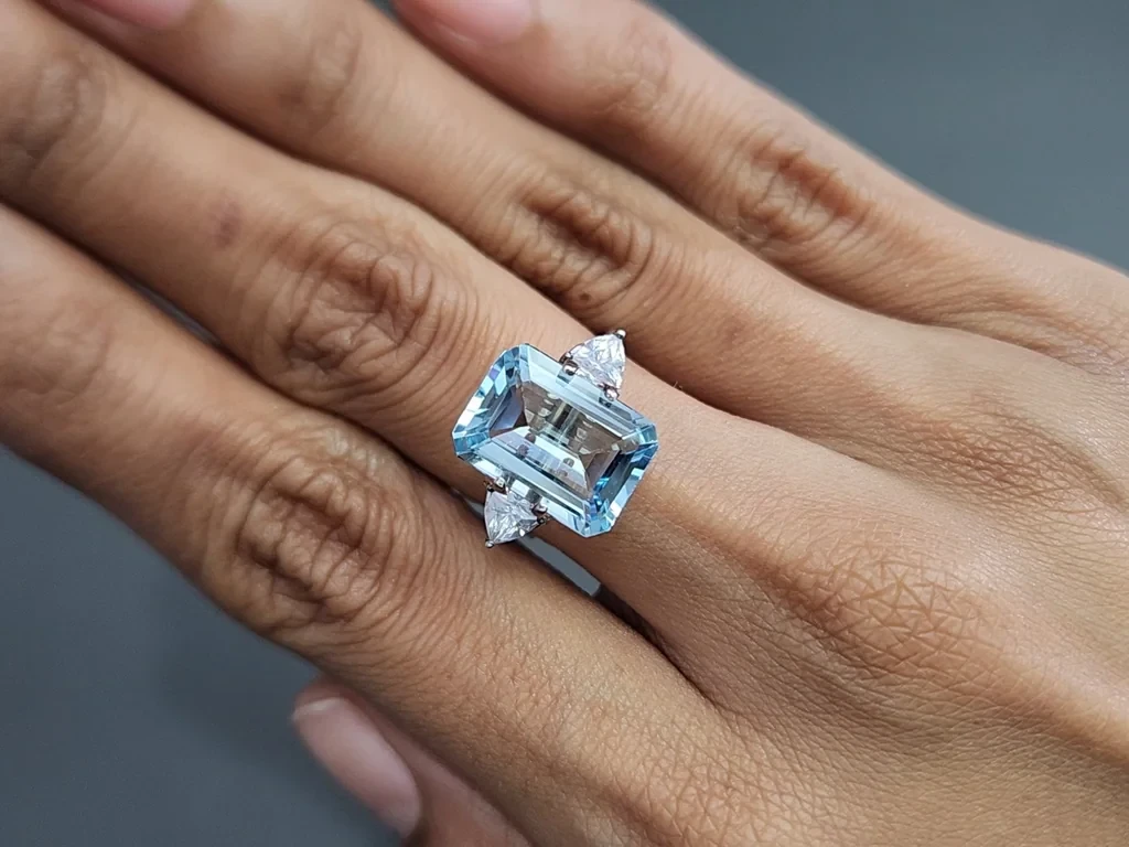 Aquamarine octagon cut 5.76 carats, Madagascar Image №5