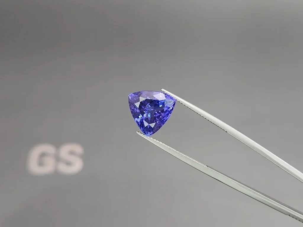 Tanzanite trillion cut 7.13carats, Tanzania Image №3