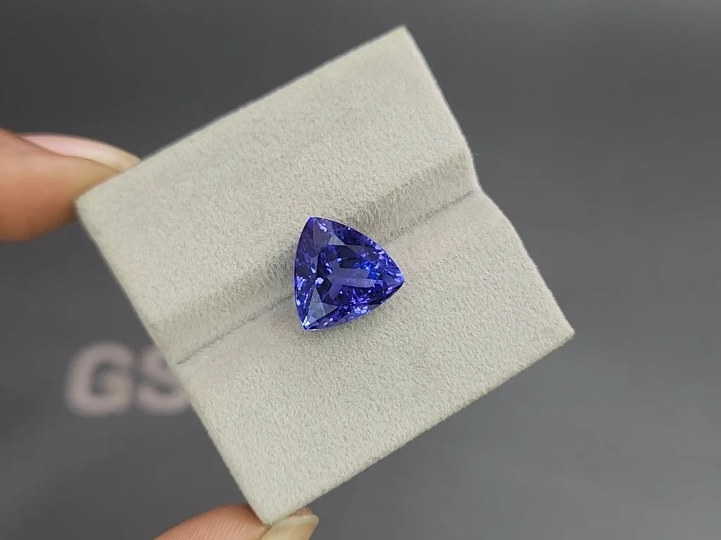 Tanzanite trillion cut 7.13carats, Tanzania Image №4