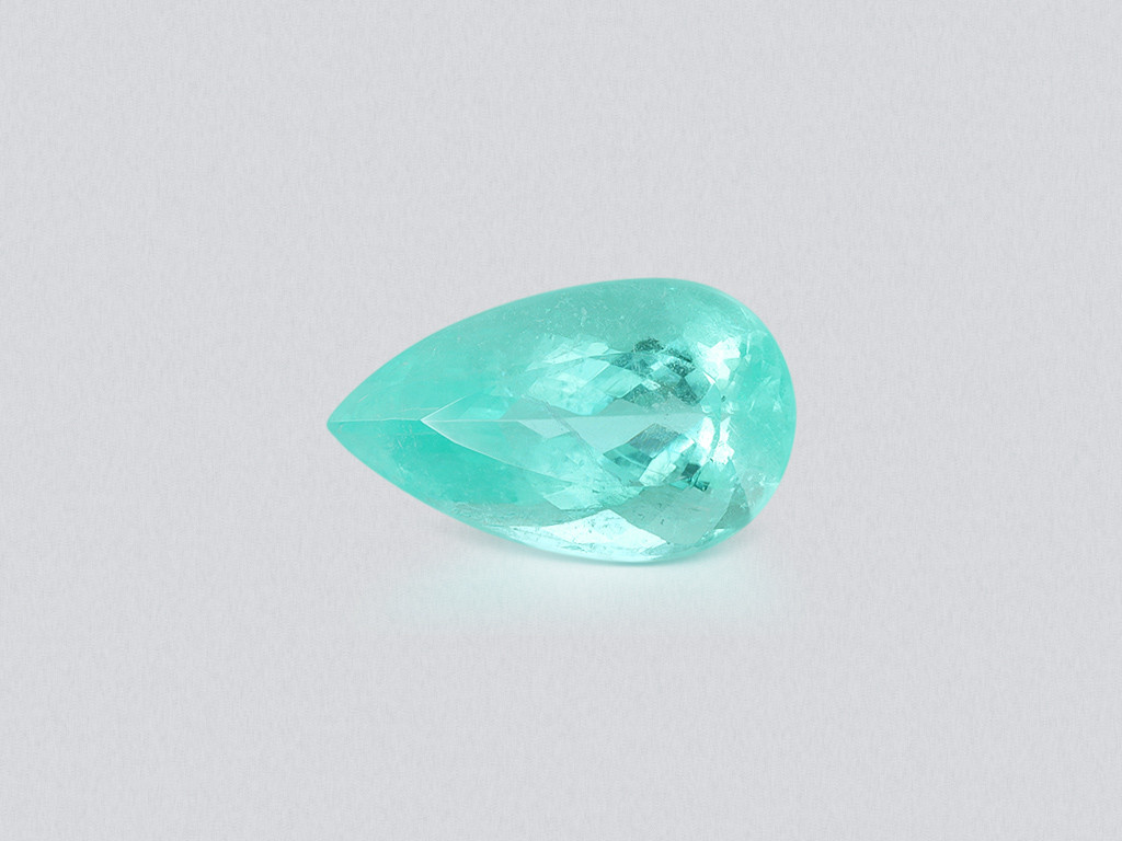Neon Paraiba tourmaline pear cut 9.55 carats, Mozambique Image №1