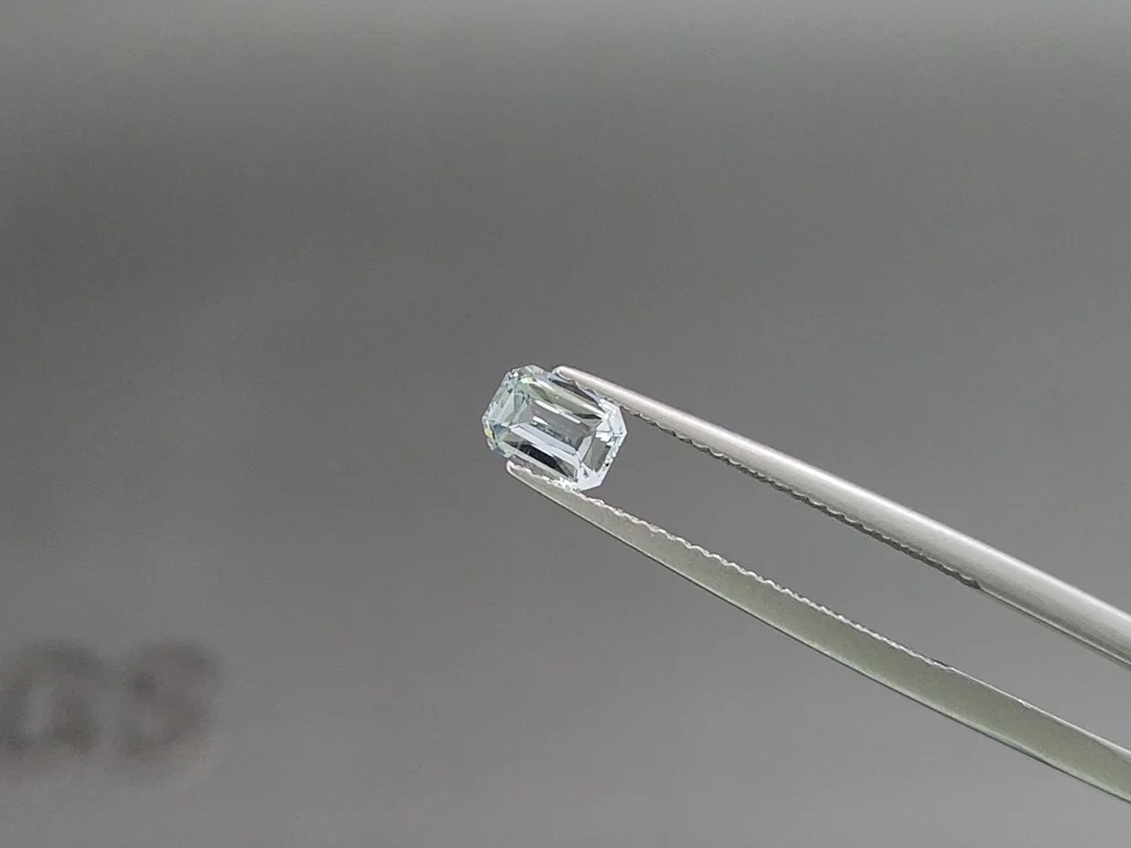 Aquamarine cushion cut 0.48 carats, Madagascar  Image №3