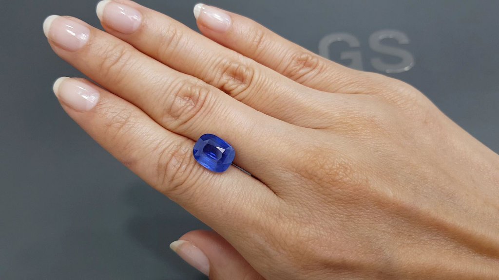 Unheated sapphire cushion cut 6.43 ct from Sri Lanka Image №4