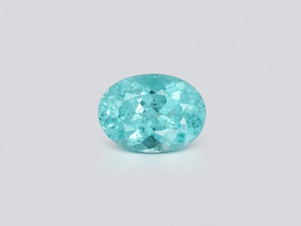 Bright blue Paraiba tourmaline 6.47 carats, oval cut, Mozambique Image №1