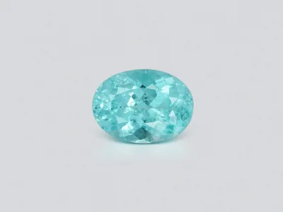 Bright blue Paraiba tourmaline 6.47 carats, oval cut, Mozambique photo