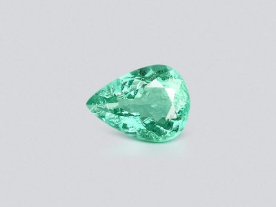 Neon green Paraiba tourmaline pear cut 2.51 carats, Mozambique  photo