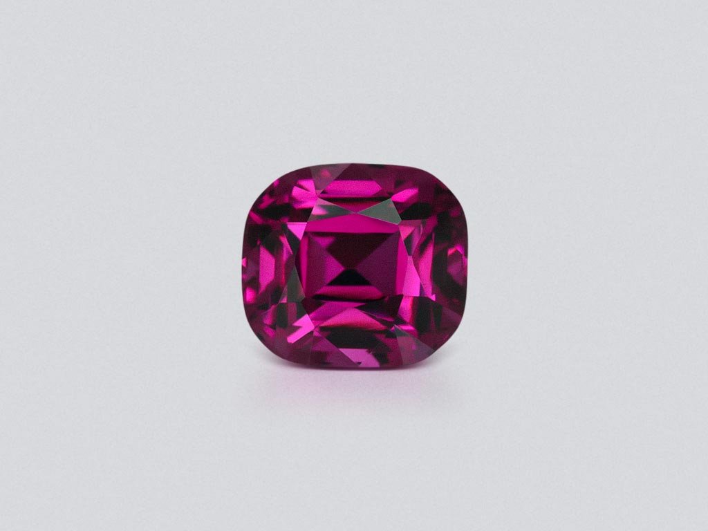 Vivid purple Umbalite garnet in cushion cut 8.43 carats, Tanzania Image №1