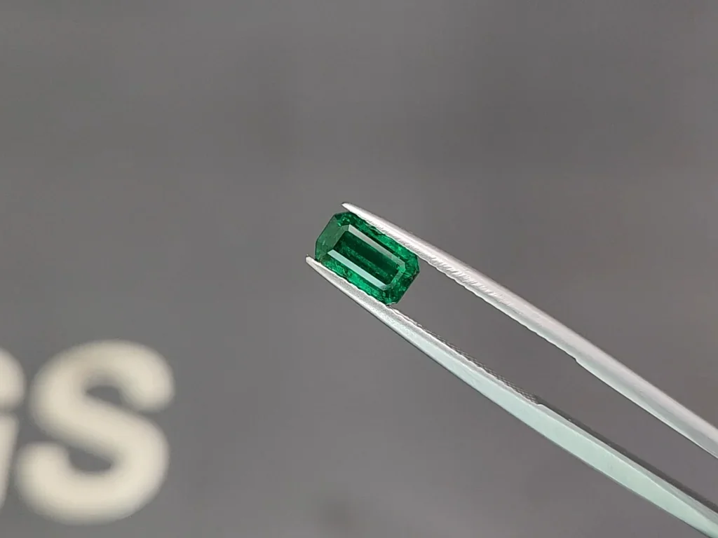 Vivid green Panjshir emerald in octagon cut 1.12 carats Image №3