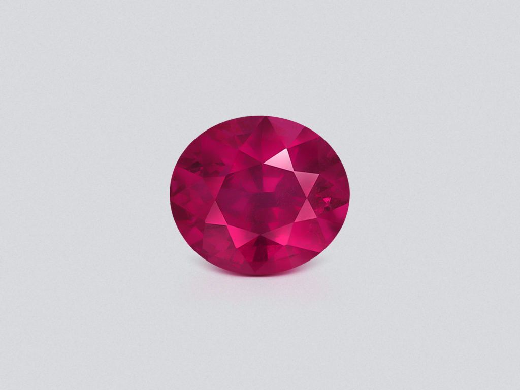 Unheated ruby oval cut  2.01 carats, Mozambique Image №1