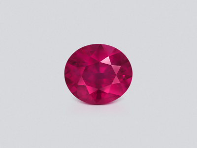 Unheated ruby oval cut  2.01 carats, Mozambique photo