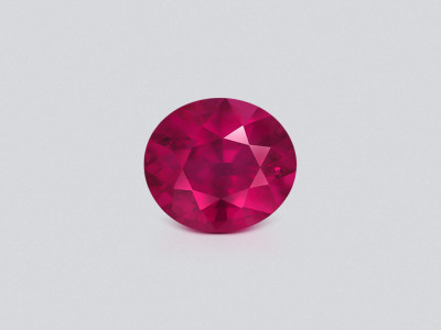 Unheated ruby oval cut  2.01 carats, Mozambique photo