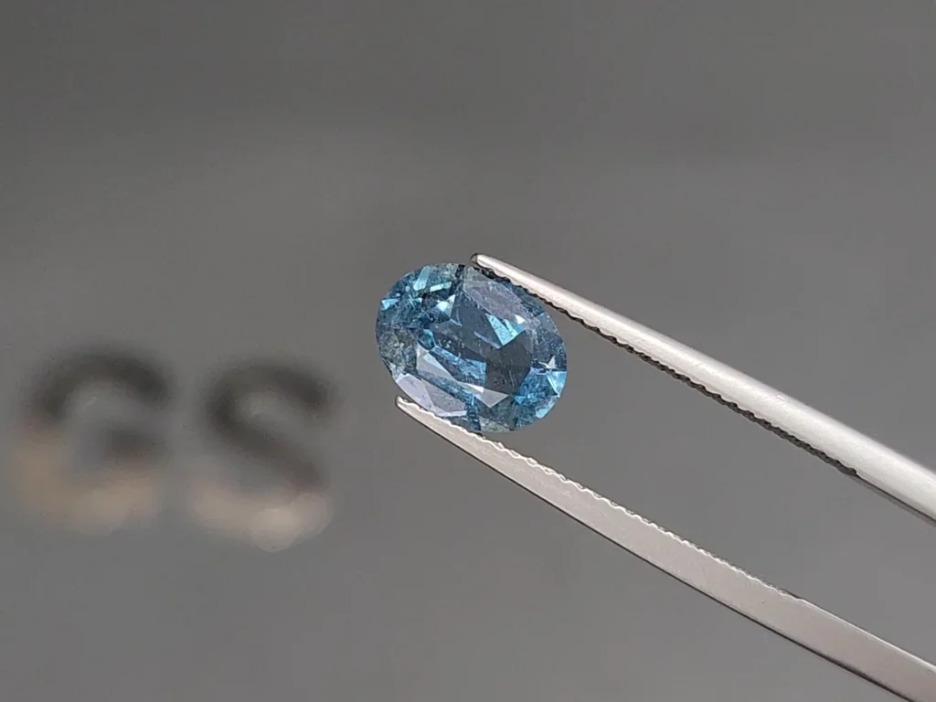 Aquamarine Santa Maria oval cut 1.71 carats, Madagascar Image №3