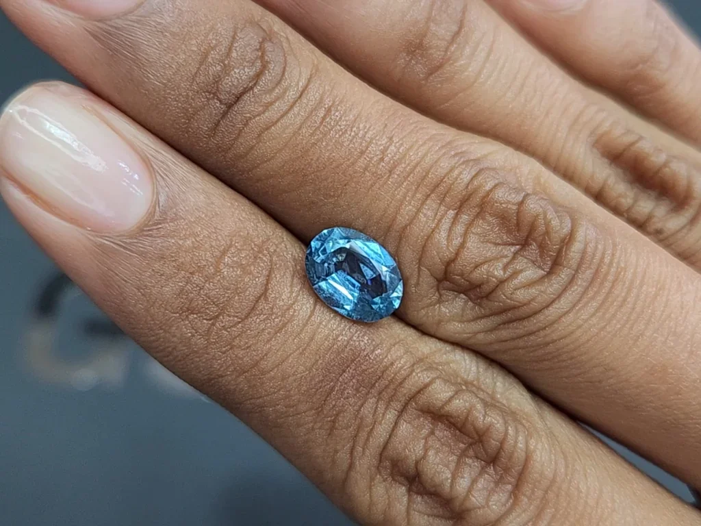 Aquamarine Santa Maria oval cut 1.71 carats, Madagascar Image №2