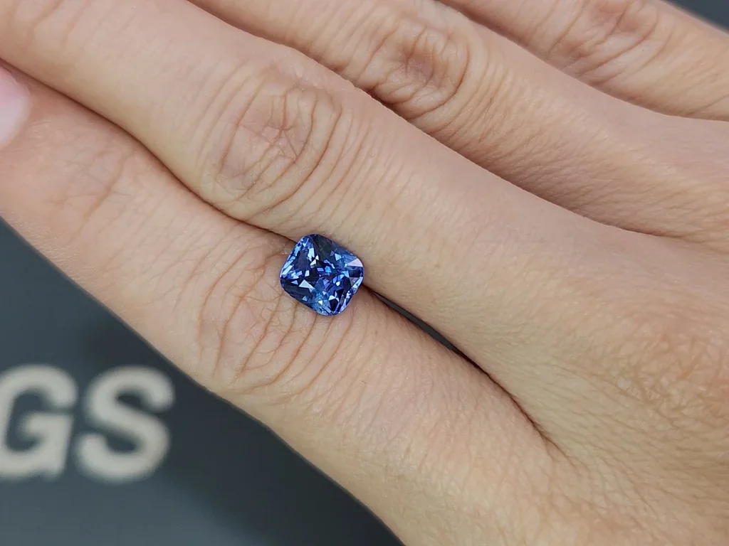 Blue sapphire cushion cut 2.03 carats, Sri Lanka Image №2