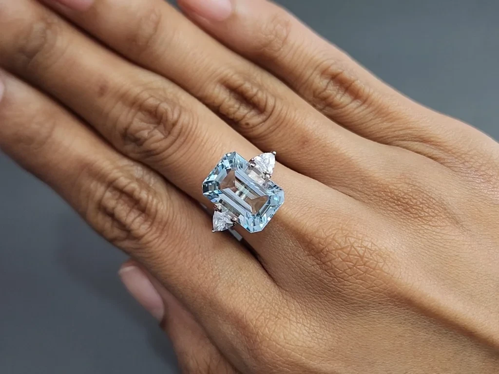 Aquamarine octagon cut 8.17 carats, Madagascar Image №5