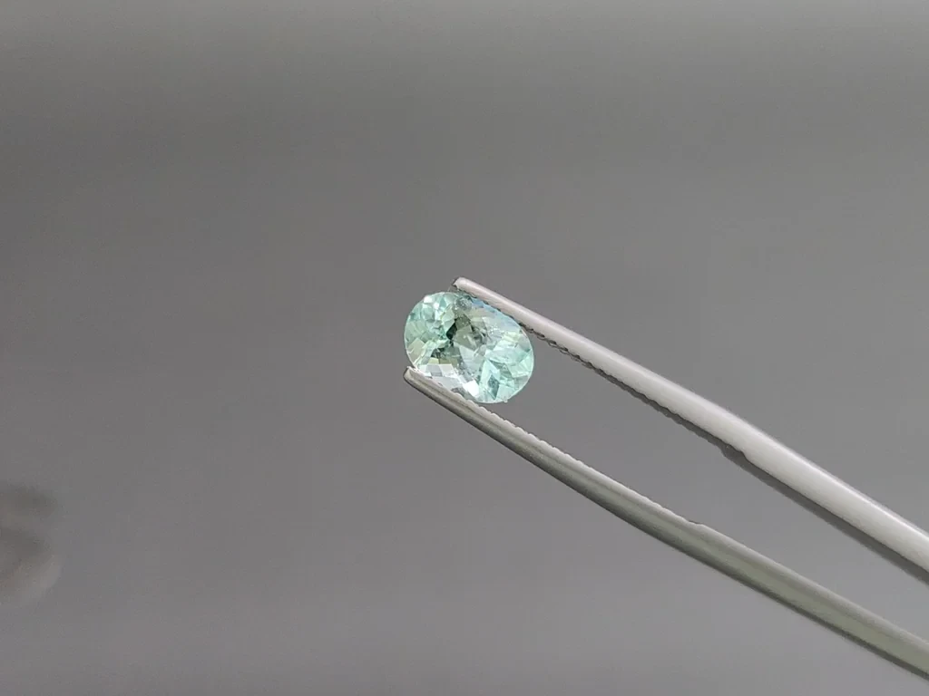 Paraiba Neon Green oval cut 1.16 carats, Mozambique Image №3
