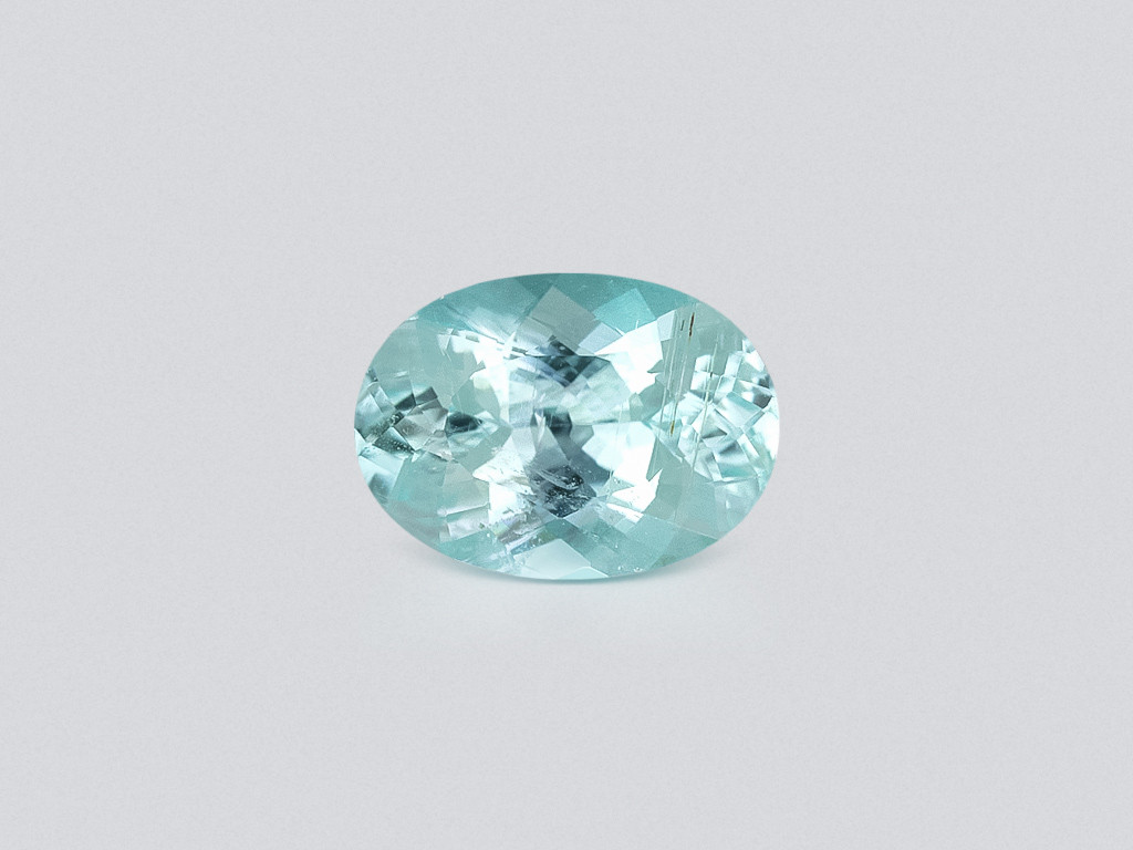 Paraiba Neon Green oval cut 1.16 carats, Mozambique Image №1