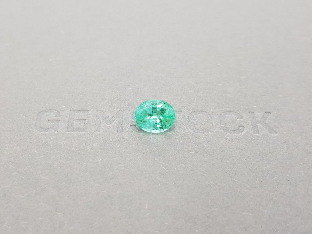 Bright blue-green Paraiba tourmaline from Mozambique 1.65 ct Image №1