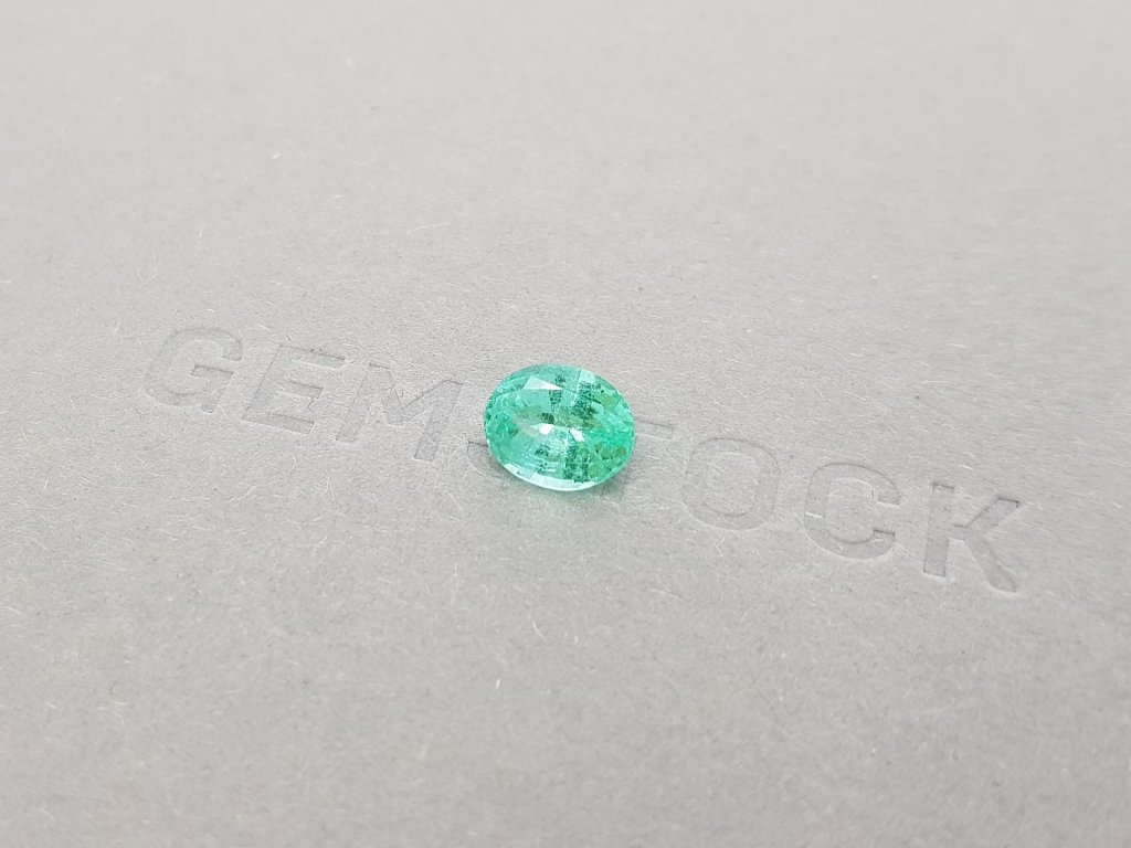 Bright blue-green Paraiba tourmaline from Mozambique 1.65 ct Image №3