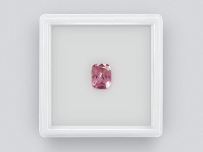 Cushion-cut pink-orange spinel 1.62 ct, Burma photo