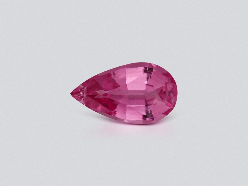 Pink Mahenge spinel in pear cut 1.06 carats, Tanzania Image №1