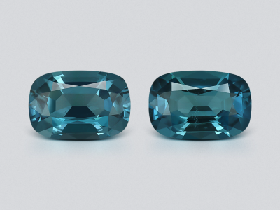 Pair of tourmalines Lagoon cushion cut 2.73 carats, Afghanistan photo