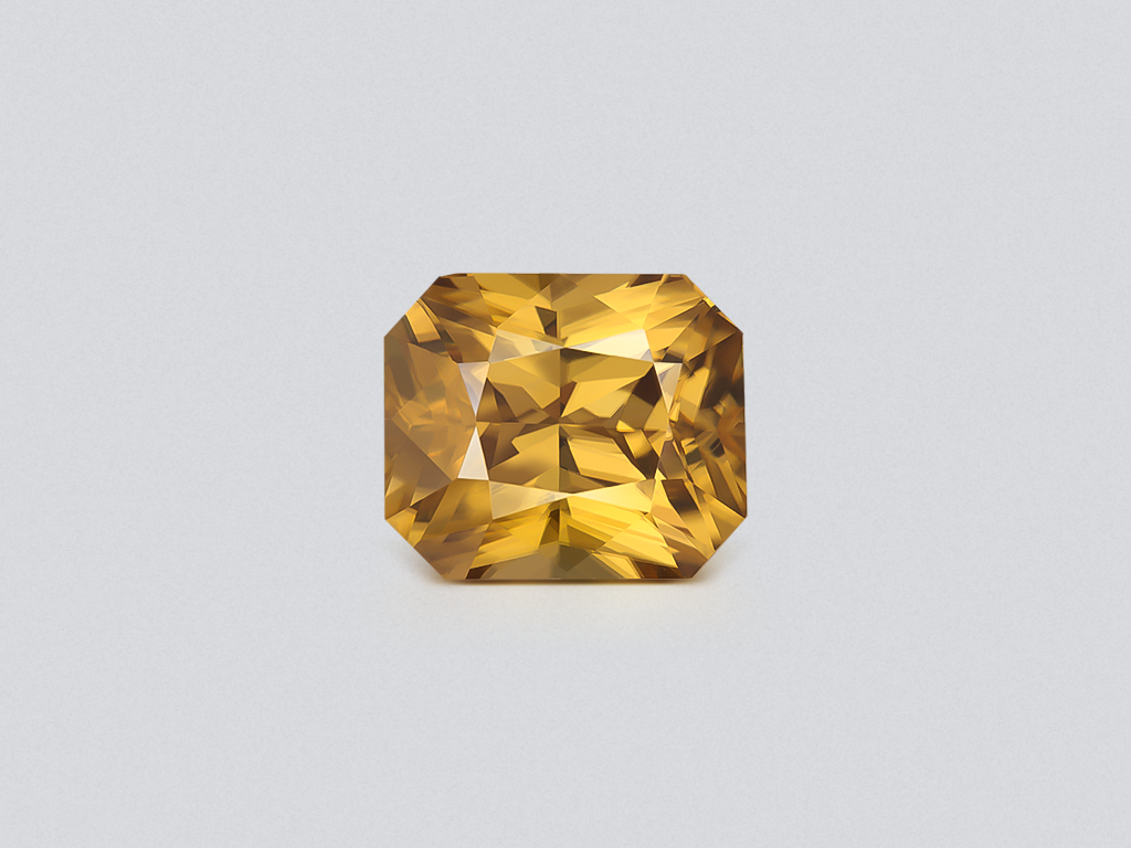 Yellow zircon in radiant cut 11.67 carats, Sri Lanka Image №1
