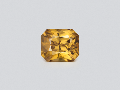 Yellow zircon in radiant cut 11.67 carats, Sri Lanka photo