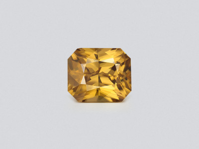 Yellow zircon in radiant cut 11.67 carats, Sri Lanka photo