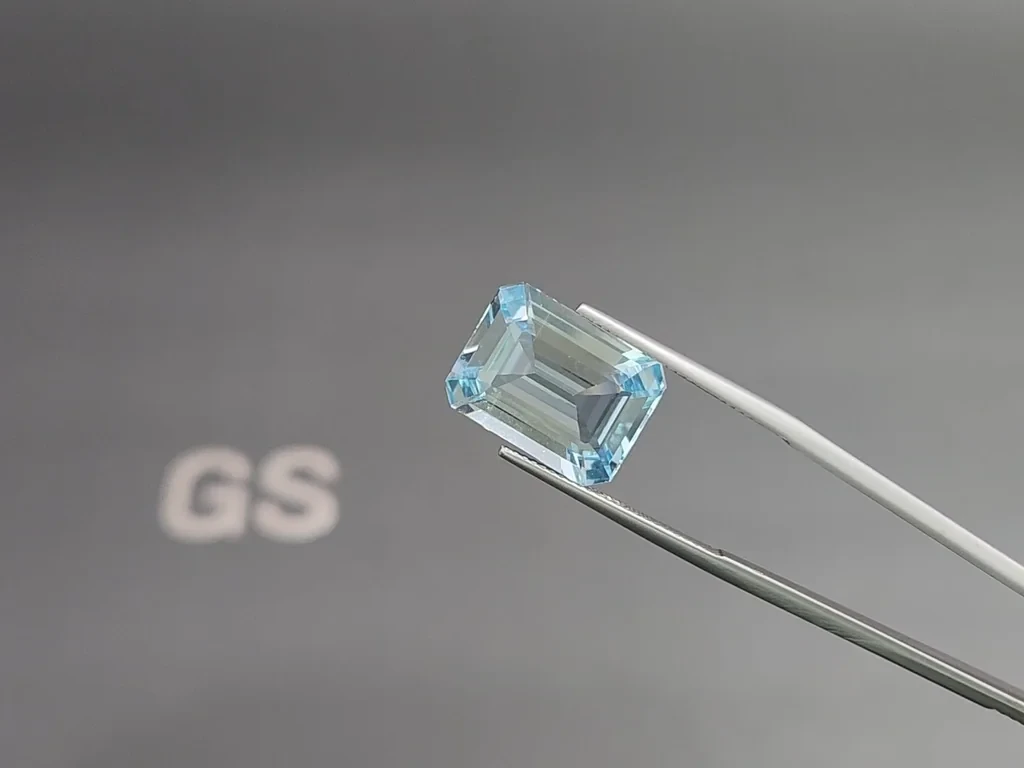 Aquamarine octagon cut 10.59 carats, Madagascar  Image №3